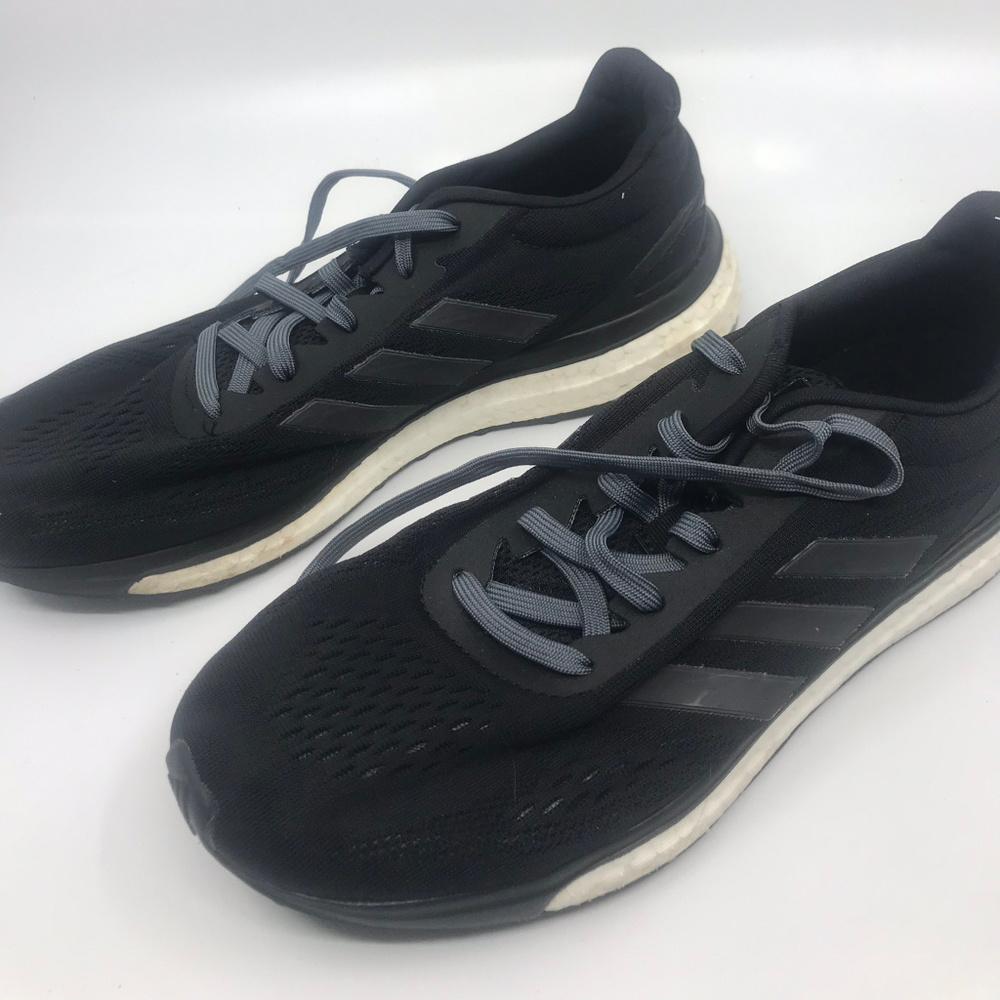 Adidas Boost Black Men's Sneakers Size 7.5 - Picture 2 of 7